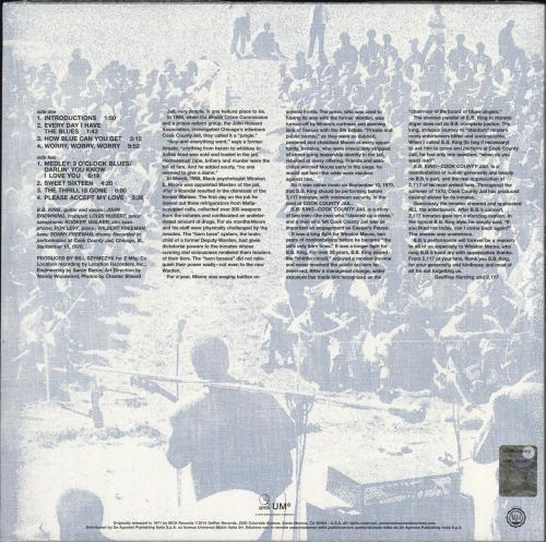 B B King Live In Cook County Jail - 180gram Vinyl - Sealed vinyl LP album (LP record) Italian BBKLPLI727630