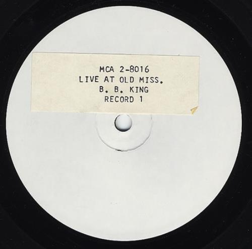 B B King Live 'Now Appearing' At Ole Miss - Test Pressing 2-LP vinyl record set (Double LP Album) US BBK2LLI357467