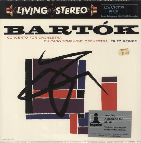 Bla Bartk Concerto for Orchestra - 180gram vinyl LP album (LP record) German B11LPCO874835