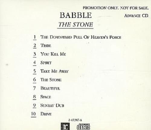 Babble The Stone CD album (CDLP) US BABCDTH302052
