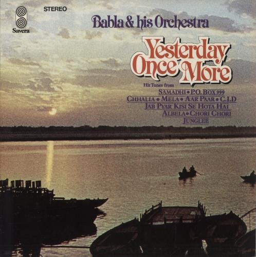 Babla & His Orchestra Yesterday Once More vinyl LP album (LP record) UK 7XBLPYE866038