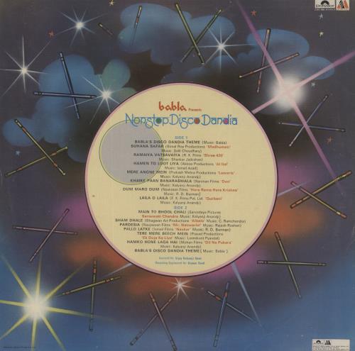 Babla Non-Stop Disco Dandia vinyl LP album (LP record) Indian 4CCLPNO858951