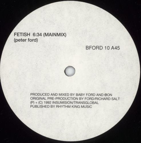 Baby Ford Fetish 12" vinyl single (12 inch record / Maxi-single) UK BBF12FE780497