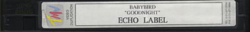 Babybird Goodnight video (VHS or PAL or NTSC) UK BYBVIGO77222
