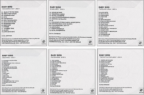 Babybird Rarities CD-R acetate UK BYBCRRA241414