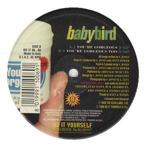 Babybird You're Gorgeous 12" vinyl single (12 inch record / Maxi-single) Italian BYB12YO172217