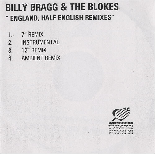 Babyshambles England, Half English - Remixes CD-R acetate UK BB6CREN491593