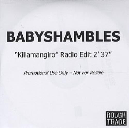 Babyshambles Killamangiro - Radio Edit CD-R acetate UK BB6CRKI308386