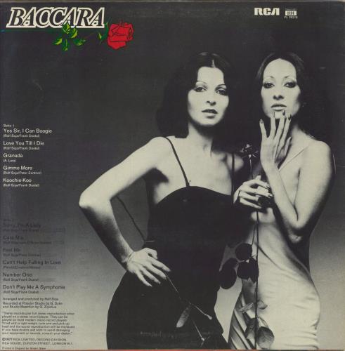 Baccara Baccara vinyl LP album (LP record) UK BCCLPBA238465