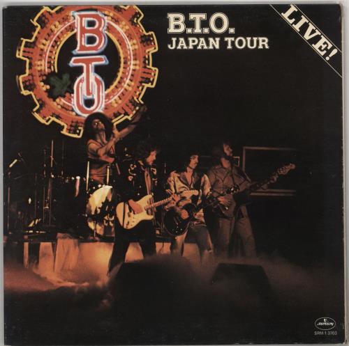 Bachman Turner Overdrive B.T.O. Japan Tour vinyl LP album (LP record) Canadian BOVLPBT727016