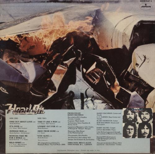 Bachman Turner Overdrive Head On vinyl LP album (LP record) Italian BOVLPHE804808