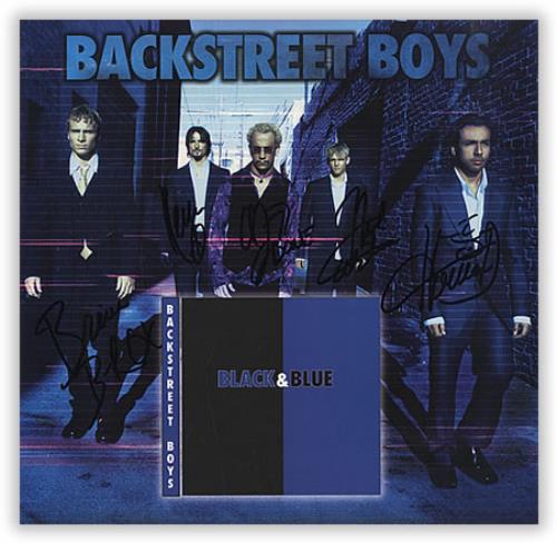 Backstreet Boys Black & Blue - Autographed display US BKBDIBL404292