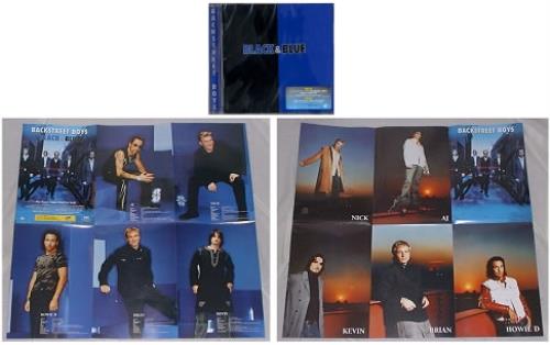 Backstreet Boys Black & Blue - poster booklet CD album (CDLP) Malaysia BKBCDBL172932