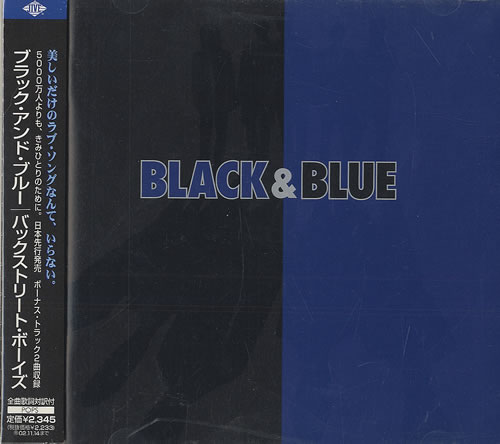 Backstreet Boys Black & Blue CD album (CDLP) Japanese BKBCDBL202109