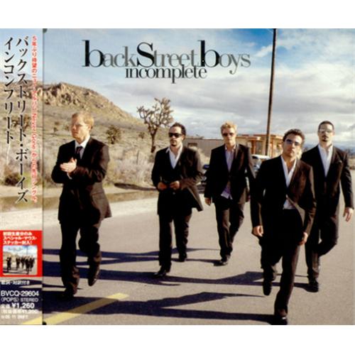 Backstreet Boys Incomplete + Sticker CD single (CD5 / 5") Japanese BKBC5IN421815