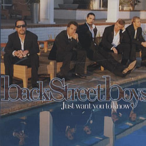 Backstreet Boys Just Want You To Know CD single (CD5 / 5") US BKBC5JU339924