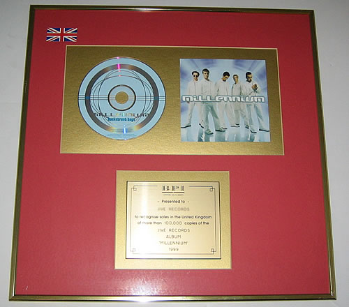 Backstreet Boys Millennium award disc UK BKBAWMI388729