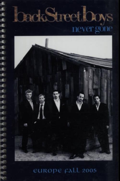 Backstreet Boys Never Gone - Europe Fall 2005 Itinerary UK BKBITNE613976