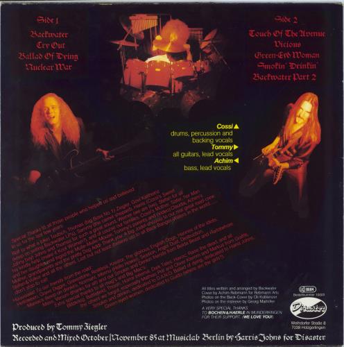 Backwater (Rock) Final Strike vinyl LP album (LP record) German H3HLPFI799187