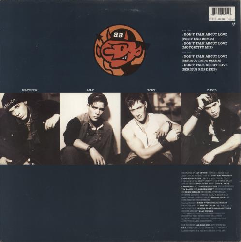 Bad Boys Inc Don't Talk About Love 12" vinyl single (12 inch record / Maxi-single) UK BBI12DO871182