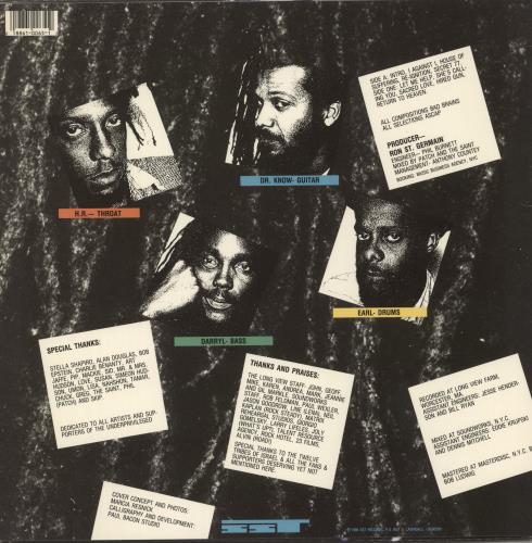 Bad Brains I Against I - EX vinyl LP album (LP record) US BN8LPIA868936