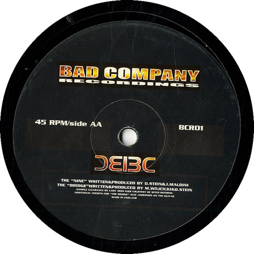 Bad Company (Drum N Bass) Nine/The Bridge 12" vinyl single (12 inch record / Maxi-single) UK CBH12NI559853