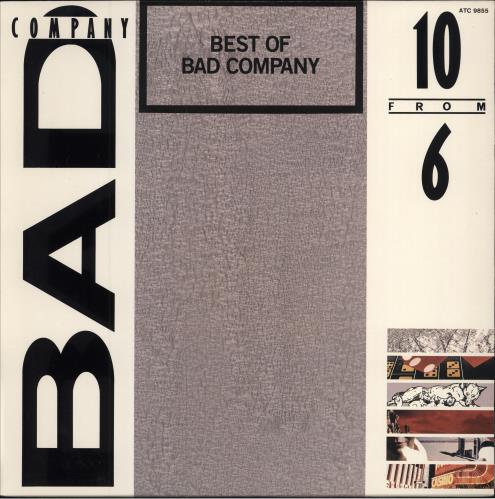Bad Company 10 From 6 vinyl LP album (LP record) South African BCOLPFR783747