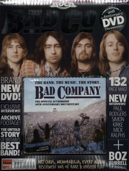 Bad Company Classic Rock Presents DVD UK BCODDCL601777