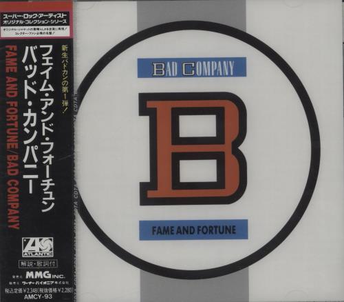 Bad Company Fame And Fortune CD album (CDLP) Japanese BCOCDFA661305