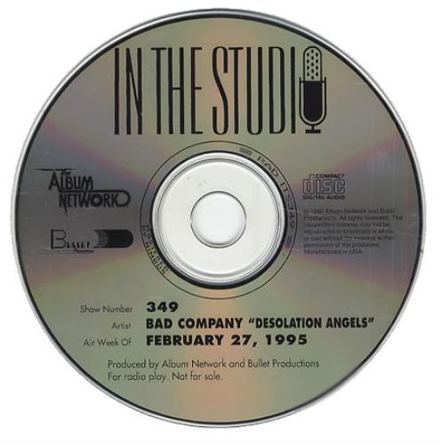 Bad Company In The Studio: Desolation Angels CD album (CDLP) US BCOCDIN119886