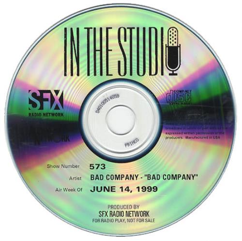 Bad Company In The Studio CD album (CDLP) US BCOCDIN200100