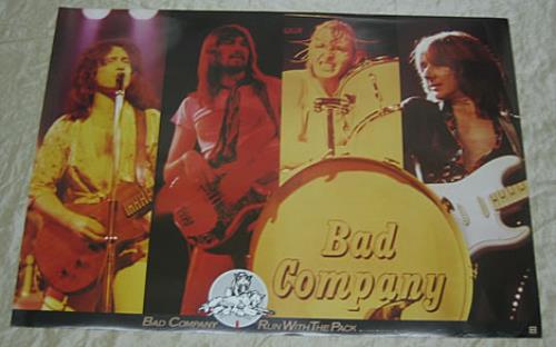 Bad Company Run With The Pack poster Japanese BCOPORU350426