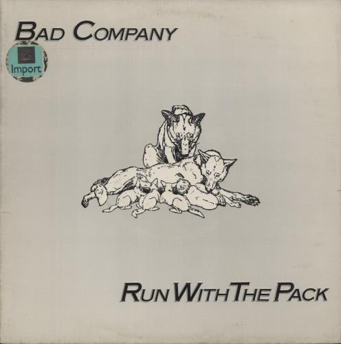 Bad Company Run With The Pack vinyl LP album (LP record) US BCOLPRU892409
