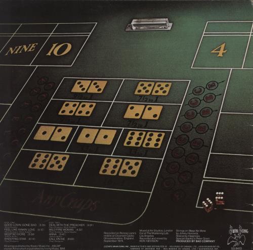 Bad Company Straight Shooter vinyl LP album (LP record) Canadian BCOLPST243877