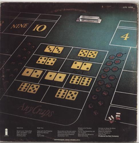 Bad Company Straight Shooter vinyl LP album (LP record) Italian BCOLPST727390