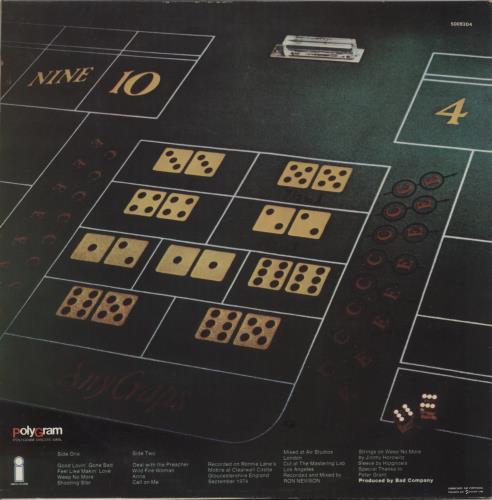 Bad Company Straight Shooter vinyl LP album (LP record) Portuguese BCOLPST869440