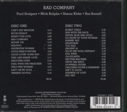 Bad Company The 'Original' Bad Co. Anthology 2 CD album set (Double CD) UK BCO2CTH583185