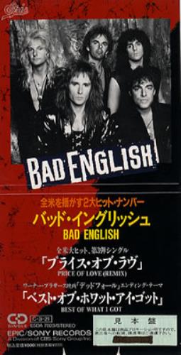 Bad English Price Of Love 3" CD single (CD3) Japanese BEGC3PR123202