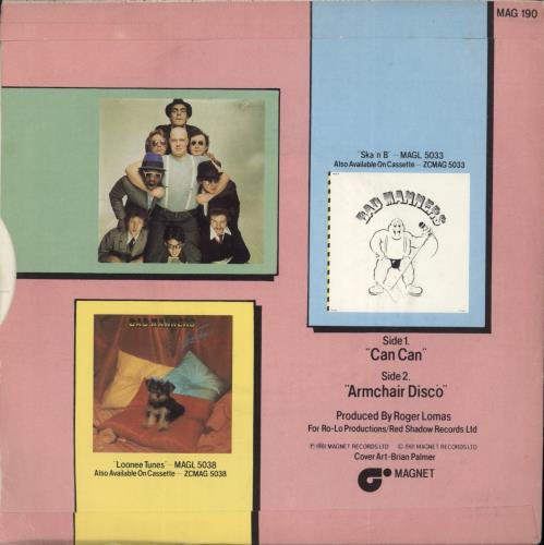 Bad Manners Can Can - P/S 7" vinyl single (7 inch record / 45) UK BMA07CA234992