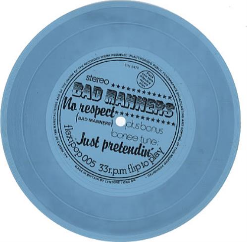 Bad Manners No Respect 7" vinyl single (7 inch record / 45) UK BMA07NO87339