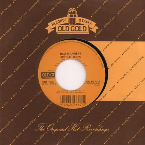 Bad Manners Special Brew 7" vinyl single (7 inch record / 45) UK BMA07SP651407
