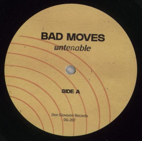 Bad Moves Untenable vinyl LP album (LP record) US -AJLPUN886868