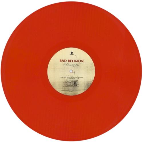 Bad Religion The Dissent of Man - Orange Vinyl vinyl LP album (LP record) US BDRLPTH881810