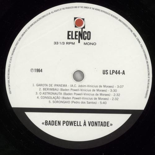 Baden Powell � Vontade - 180gm Vinyl vinyl LP album (LP record) Brazilian P46LPVO869840