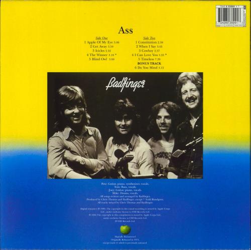Badfinger Ass vinyl LP album (LP record) UK BDFLPAS139922