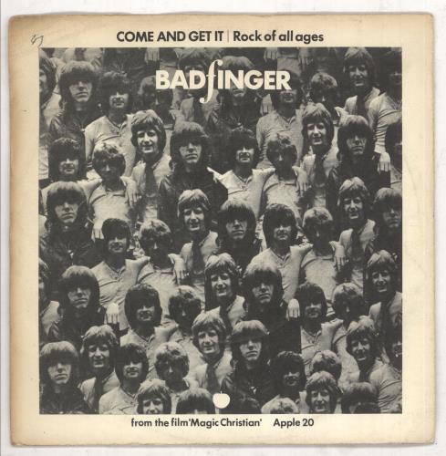 Badfinger Come And Get It - P/S - Solid - VG 7" vinyl single (7 inch record / 45) UK BDF07CO569084