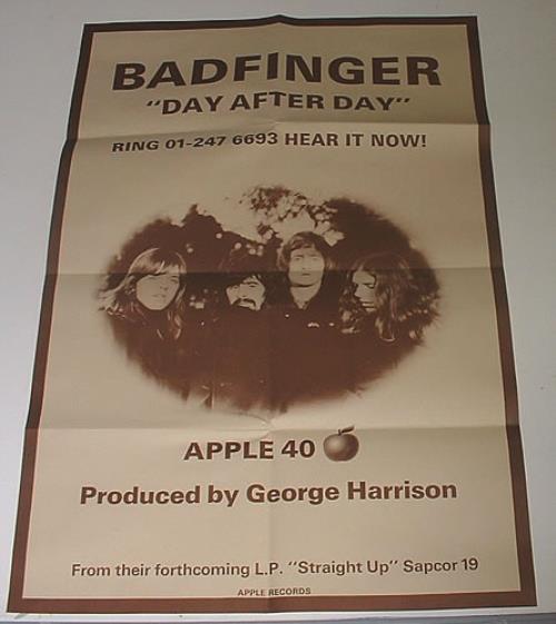 Badfinger Day By Day poster UK BDFPODA336480