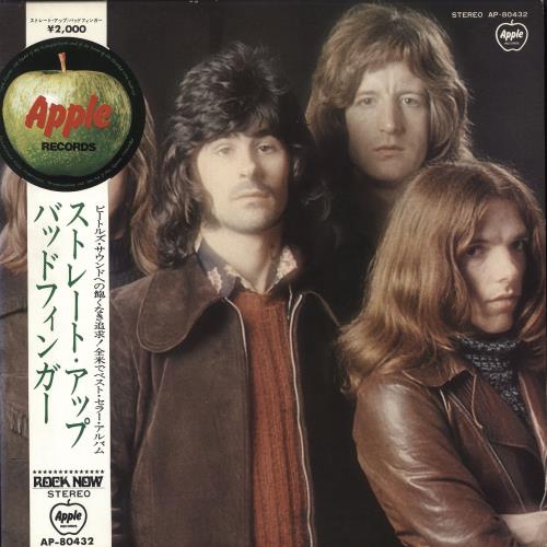 Badfinger Straight Up - Red Vinyl + Medallion Obi vinyl LP album (LP record) Japanese BDFLPST397878