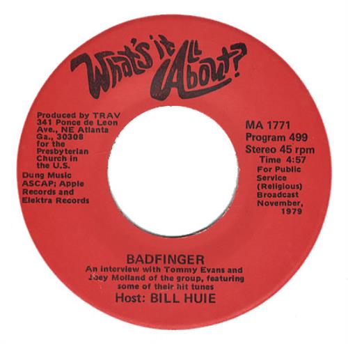 Badfinger What's It All About? 7" vinyl single (7 inch record / 45) US BDF07WH202153