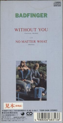 Badfinger Without You 3" CD single (CD3) Japanese BDFC3WI135639